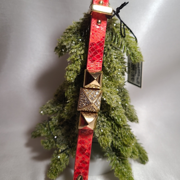 Juicy Couture Red and Gold Crystal Bracelet NWT Gift for Her - Picture 6 of 6